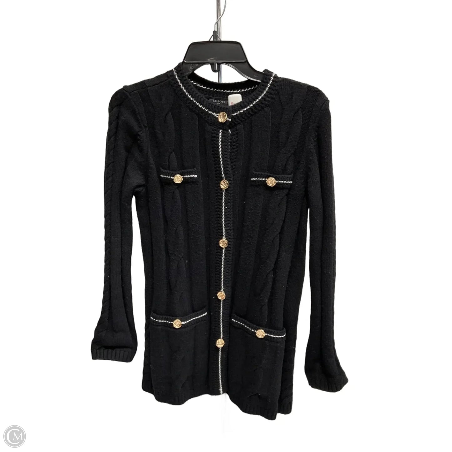 Cardigan By Talbots In Black, Size: Sp