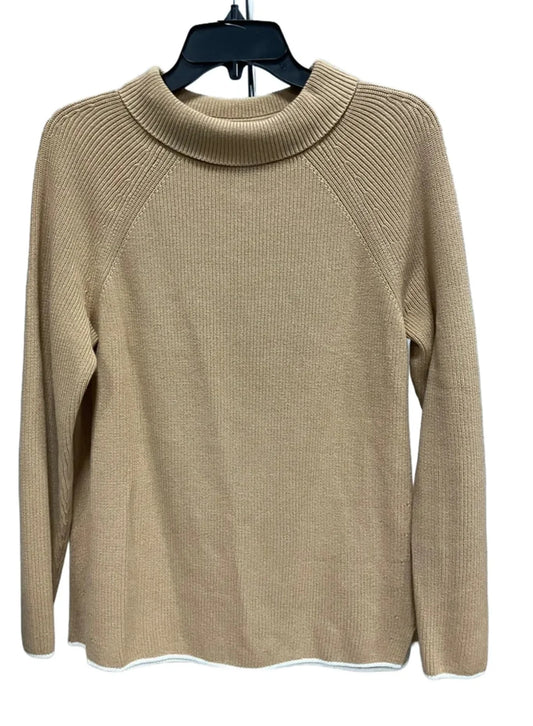 Sweater By Talbots In Tan, Size: M