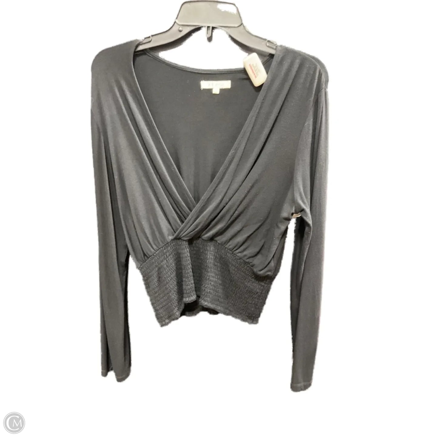 Top Long Sleeve By Z Supply In Black, Size: L