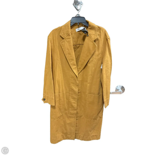 Jacket Denim By Zara In Brown Denim, Size: S