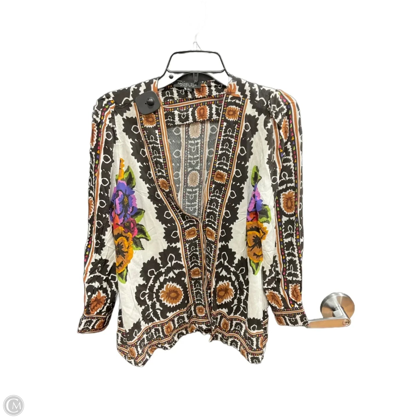 Top Long Sleeve By Rachel Zoe In Floral Print, Size: M