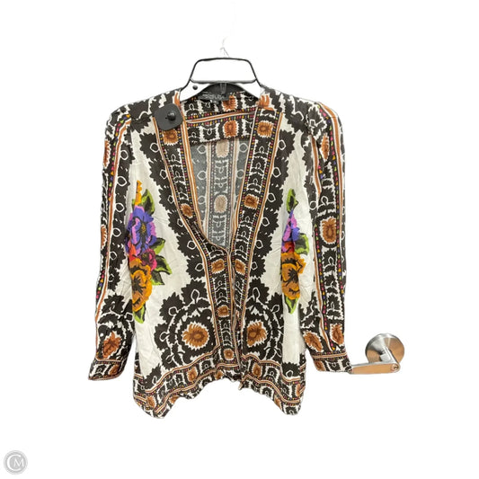 Top Long Sleeve By Rachel Zoe In Floral Print, Size: M