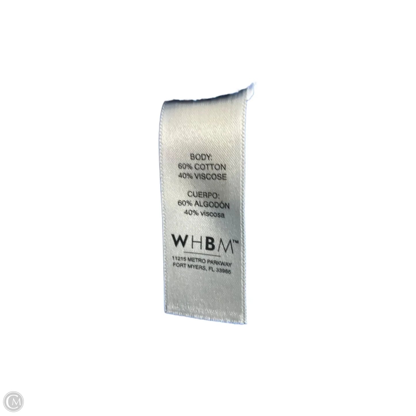 Top Short Sleeve Basic By White House Black Market In Blue, Size: Xl