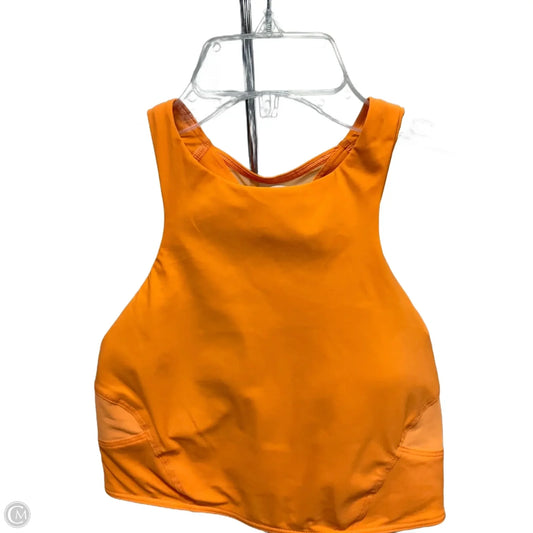 Athletic Bra By Lululemon In Orange, Size: 4