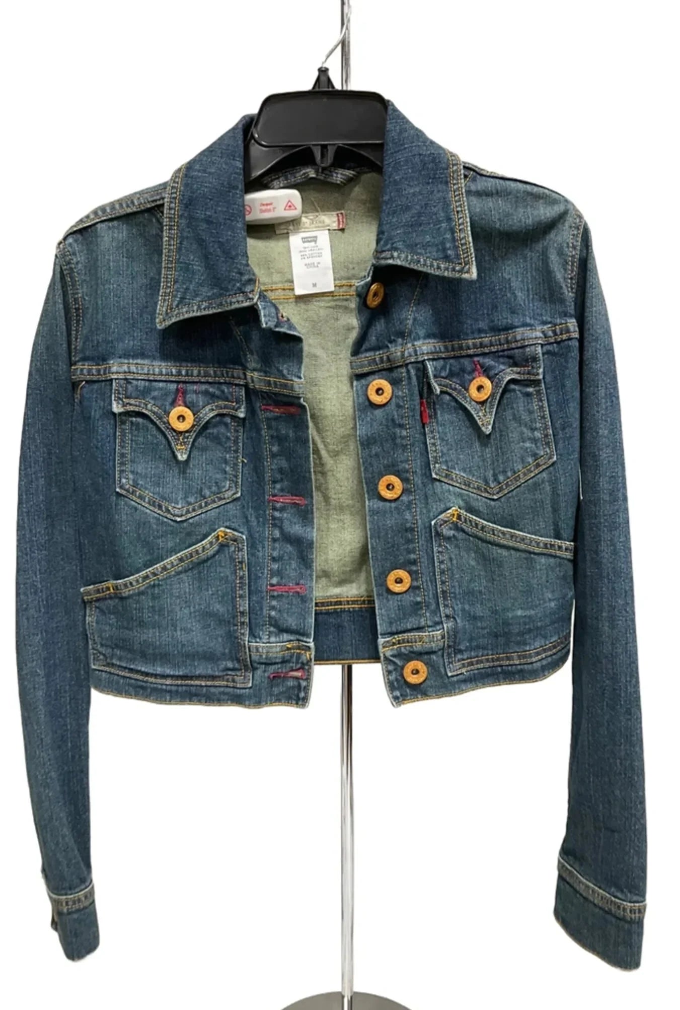 Jacket Denim By Levis In Blue Denim, Size: M