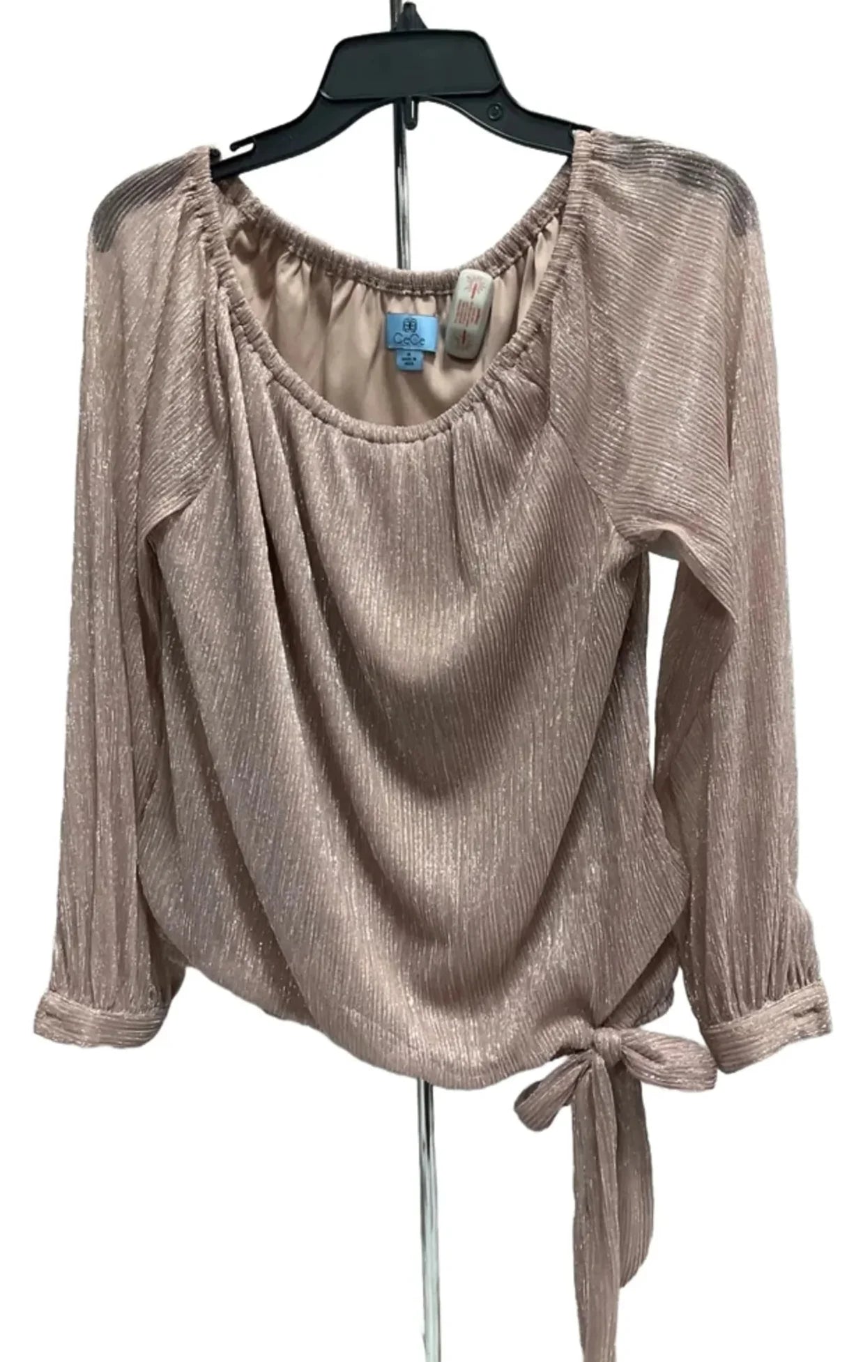 Top Long Sleeve By Cece In Pink, Size: M