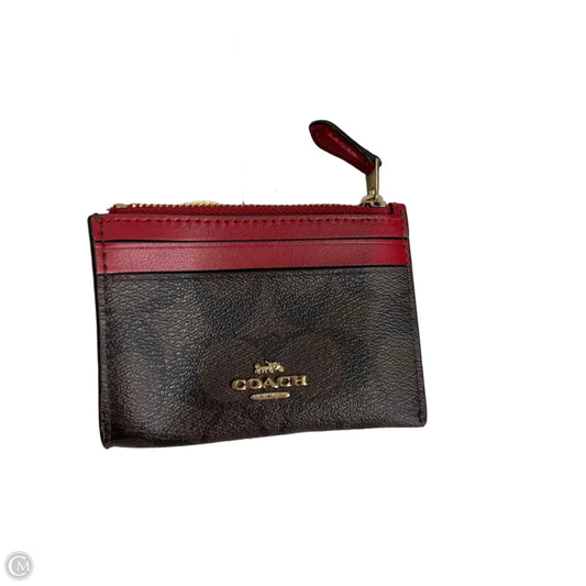 Coin Purse Designer By Coach, Size: Small