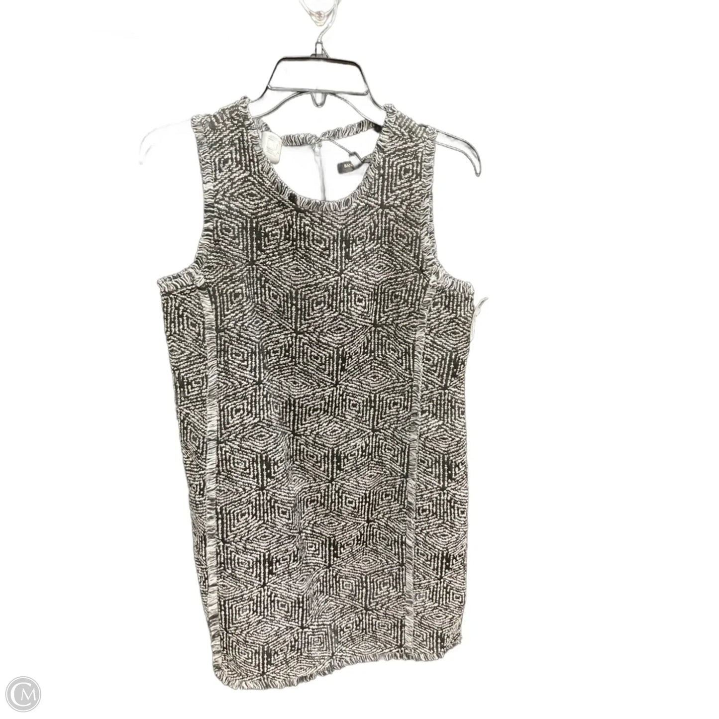 Dress Casual Midi By Banana Republic In Black & White, Size: 2