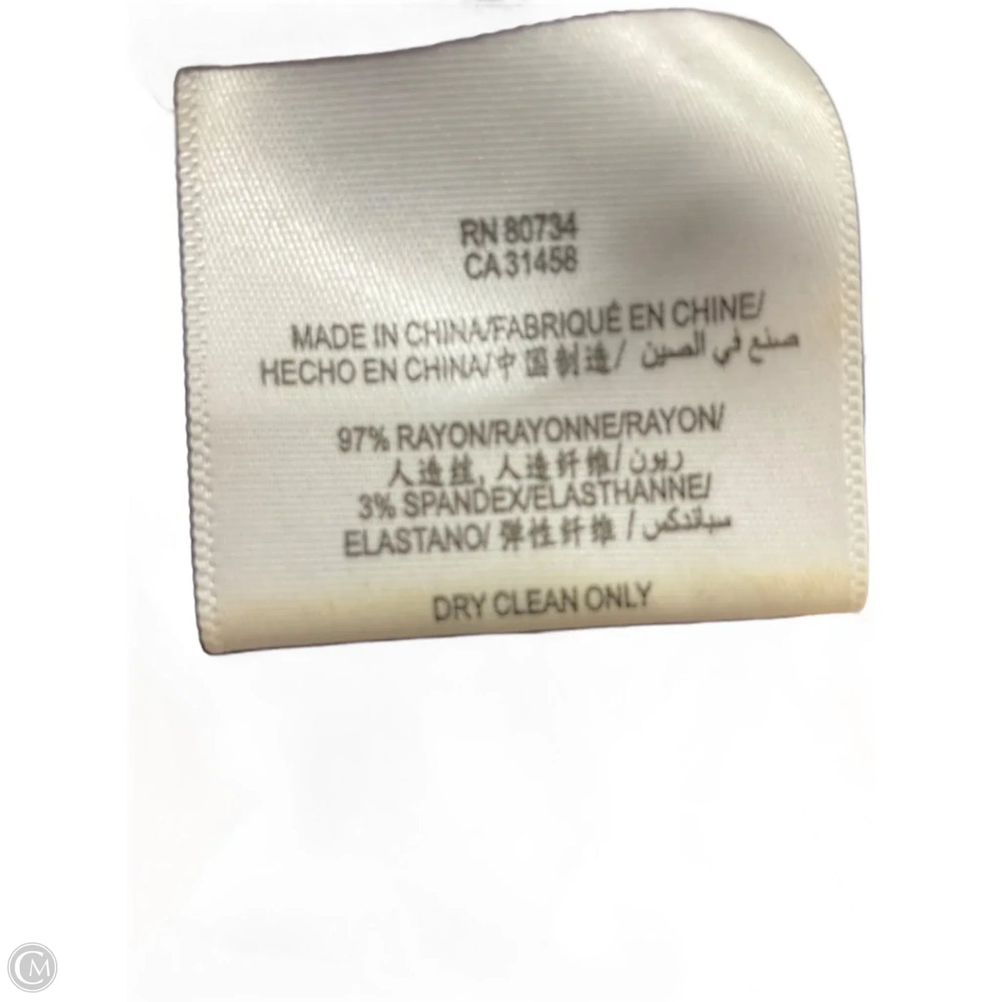 Top 3/4 Sleeve By Bcbgmaxazria In Striped Pattern, Size: Xs