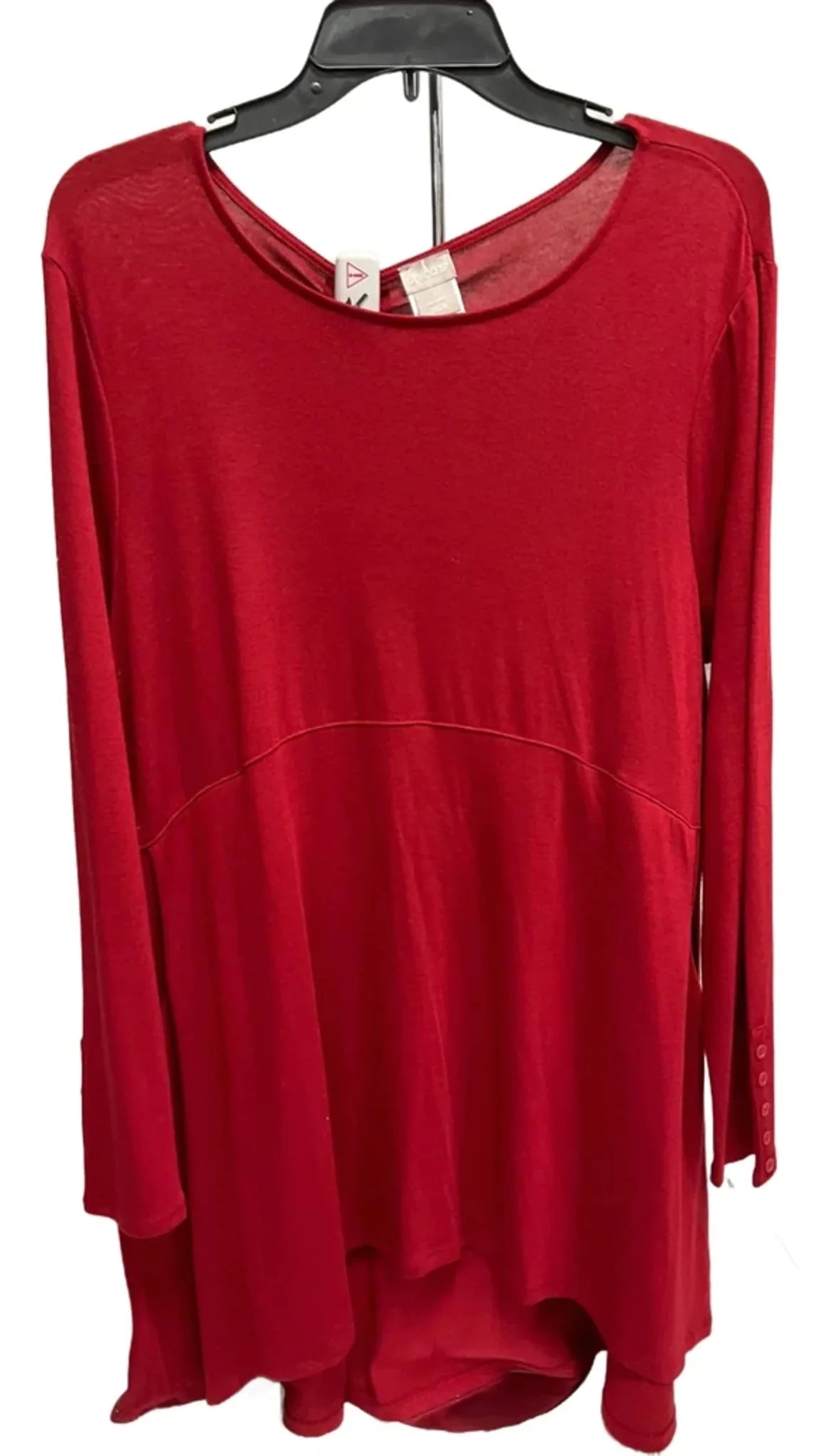 Top Long Sleeve By Chicos In Red, Size: L