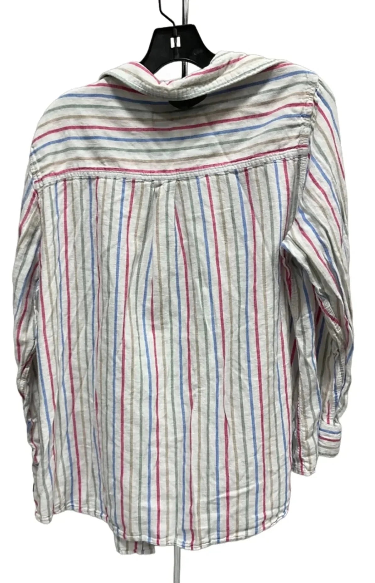 Blouse Long Sleeve By Gap In Striped Pattern, Size: Xxl