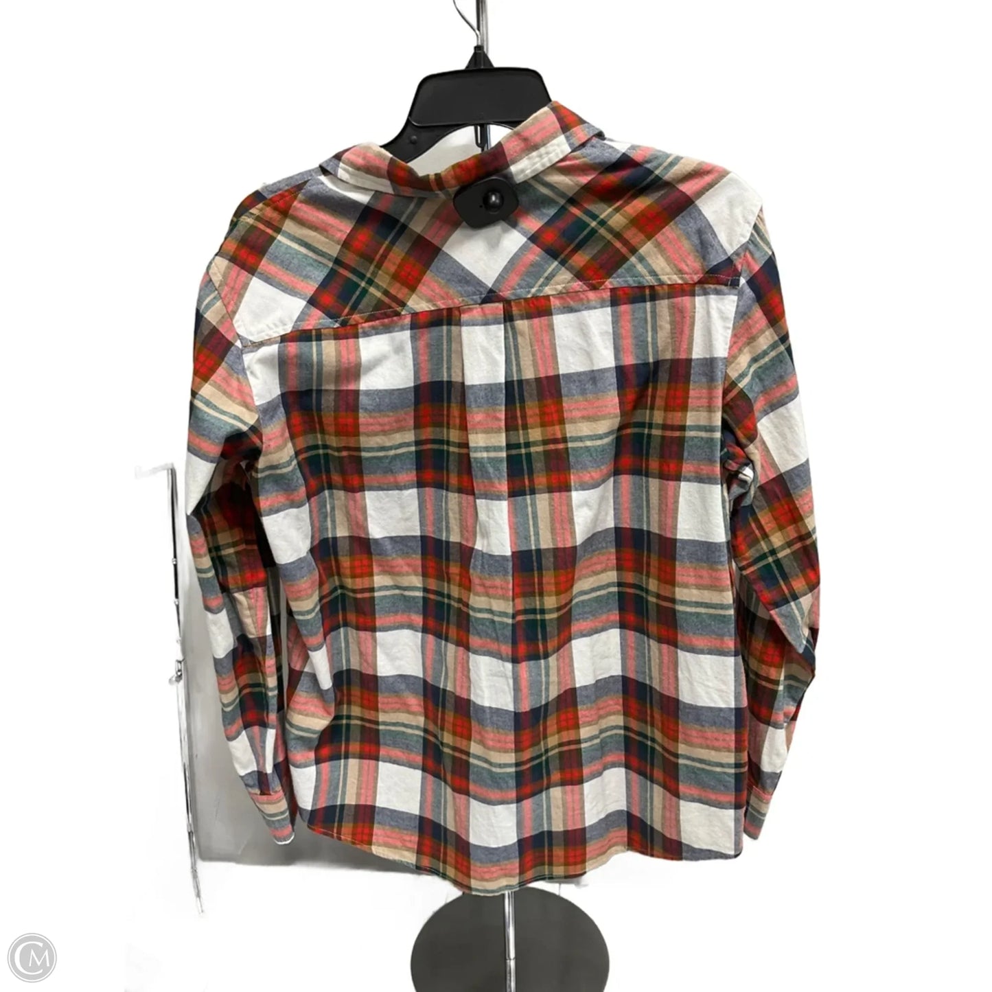 Top Long Sleeve By J. Crew In Green & Red, Size: S