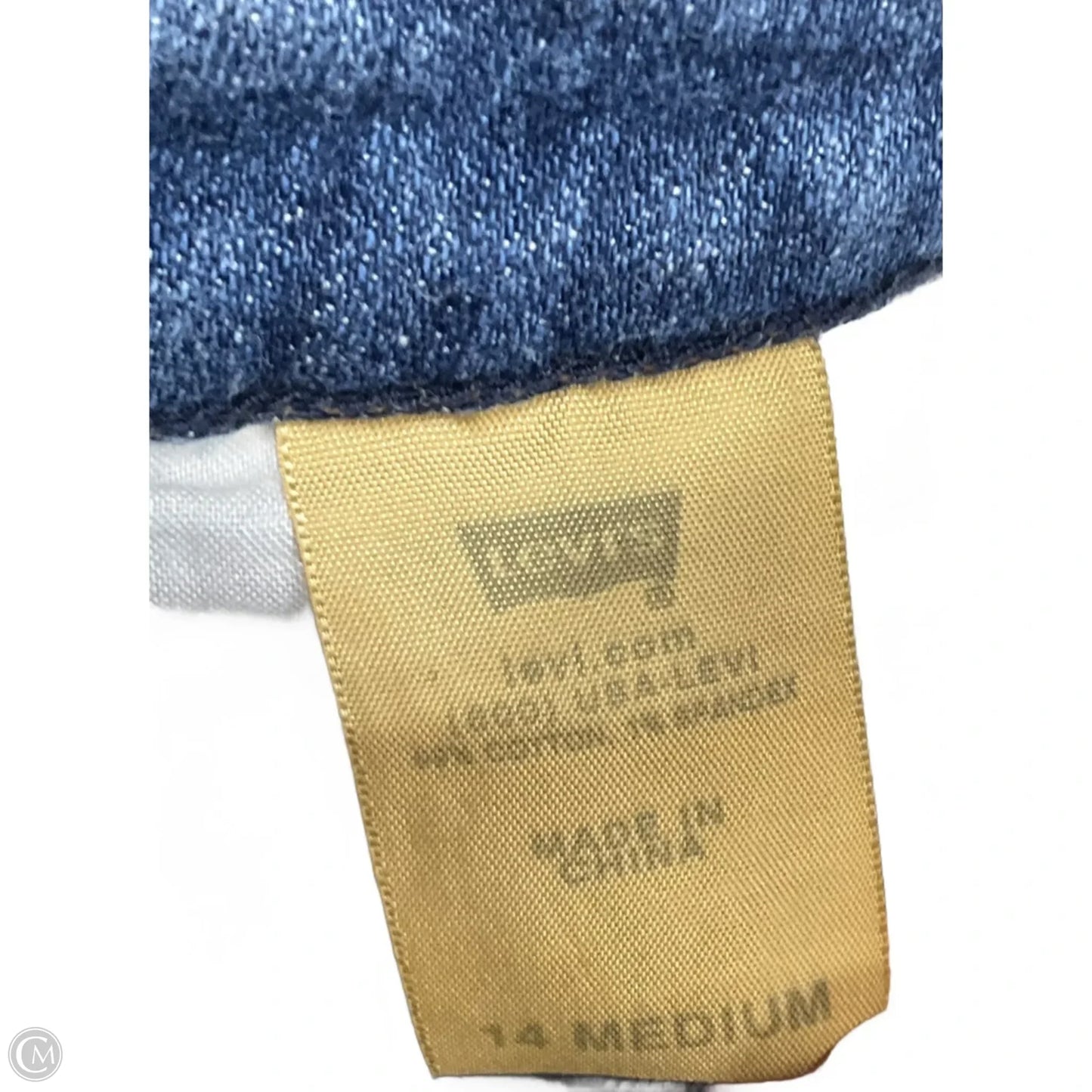 Jeans Boot Cut By Levis In Blue Denim, Size: 14