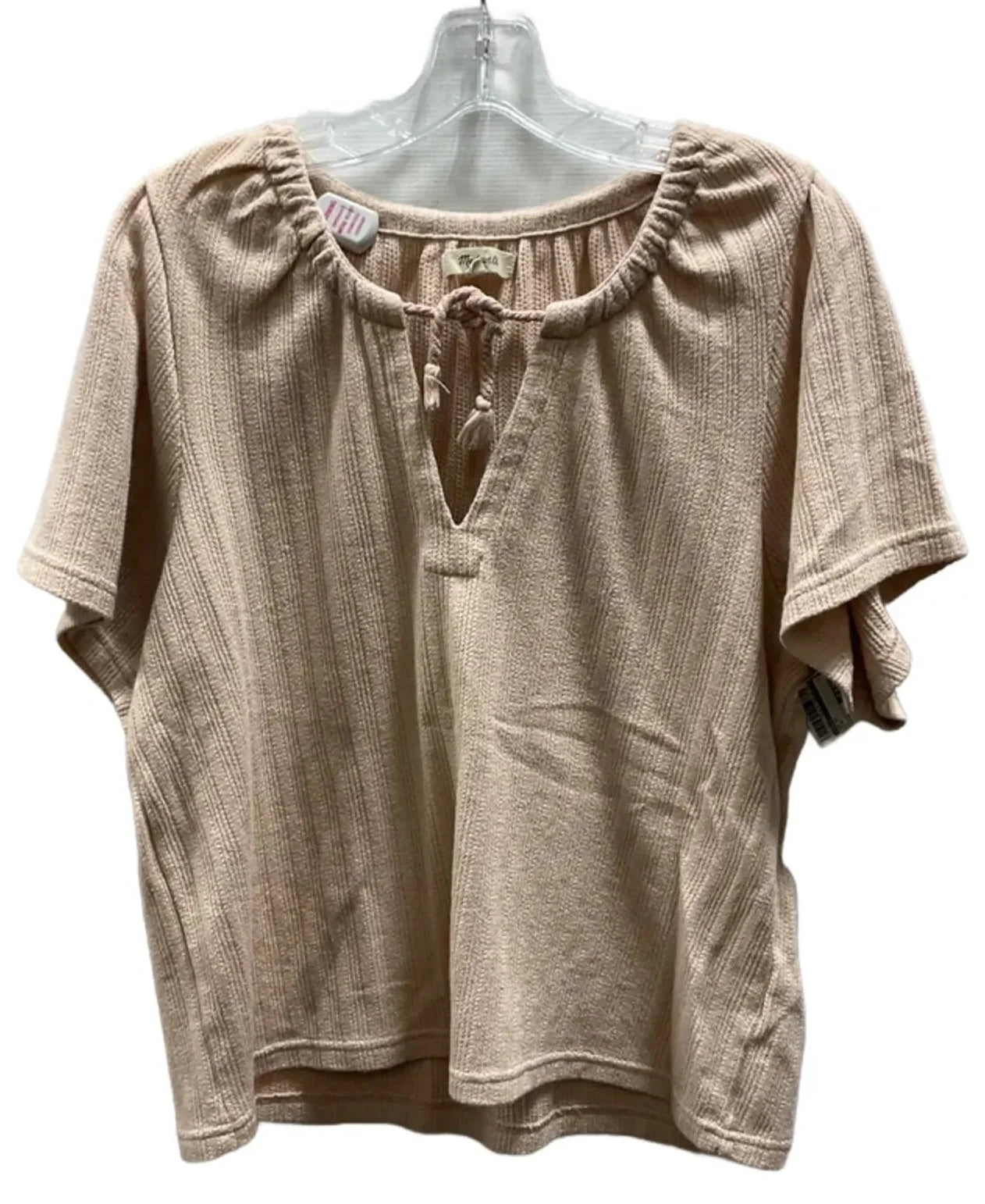 Top Short Sleeve By Madewell In Pink, Size: M