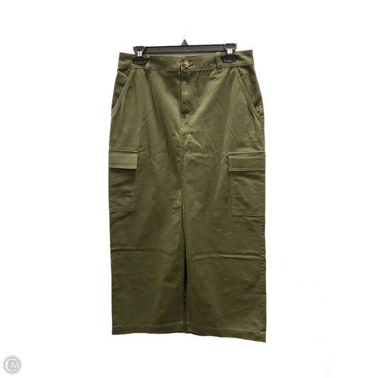 Skirt Midi By Loft In Green, Size: 8