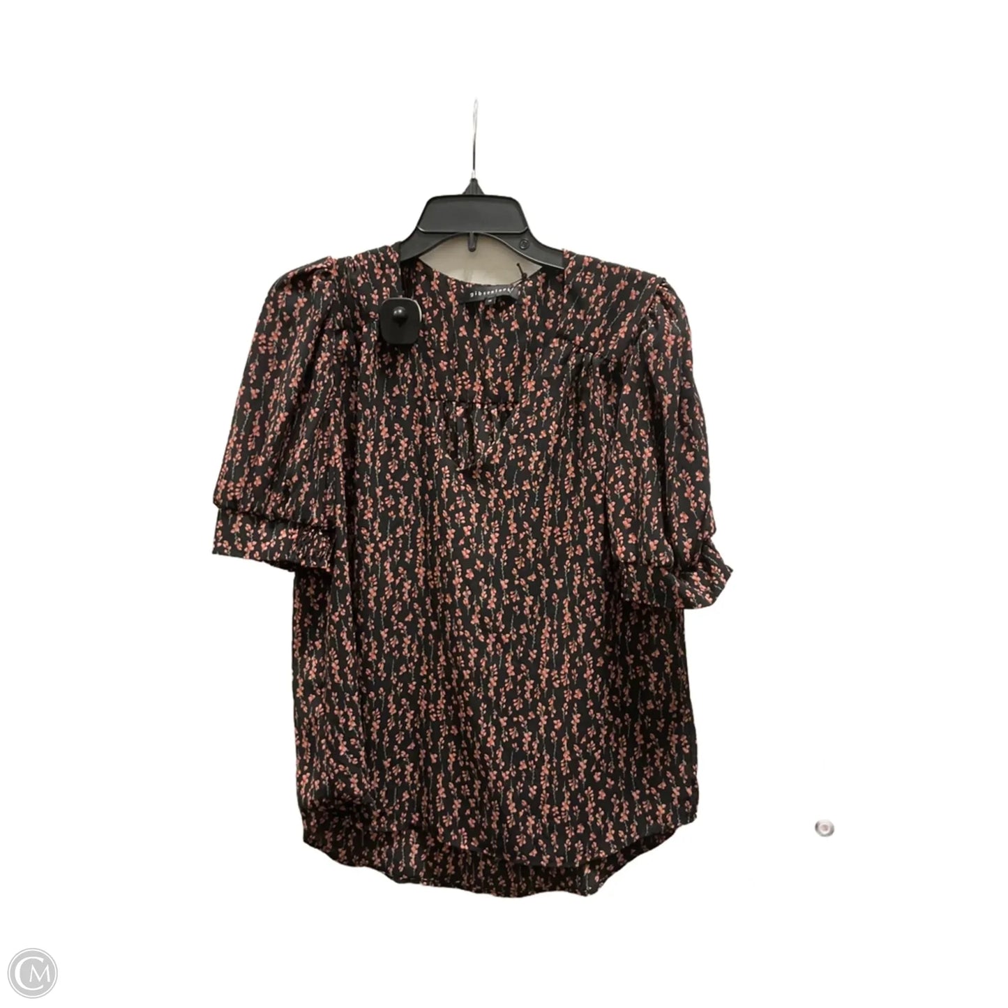 Top Short Sleeve By Clothes Mentor In Floral Print, Size: M