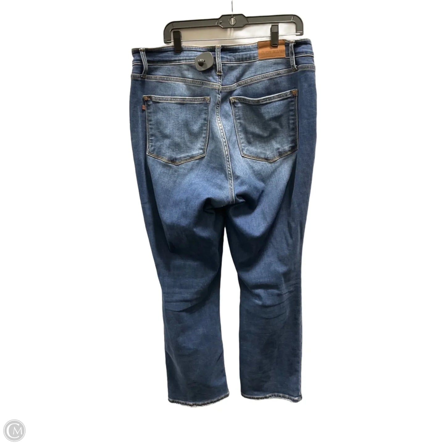 Jeans Straight By Judy Blue In Blue Denim, Size: 16