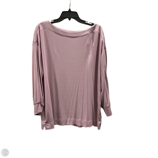 Top Long Sleeve By Loft In Purple, Size: Xl