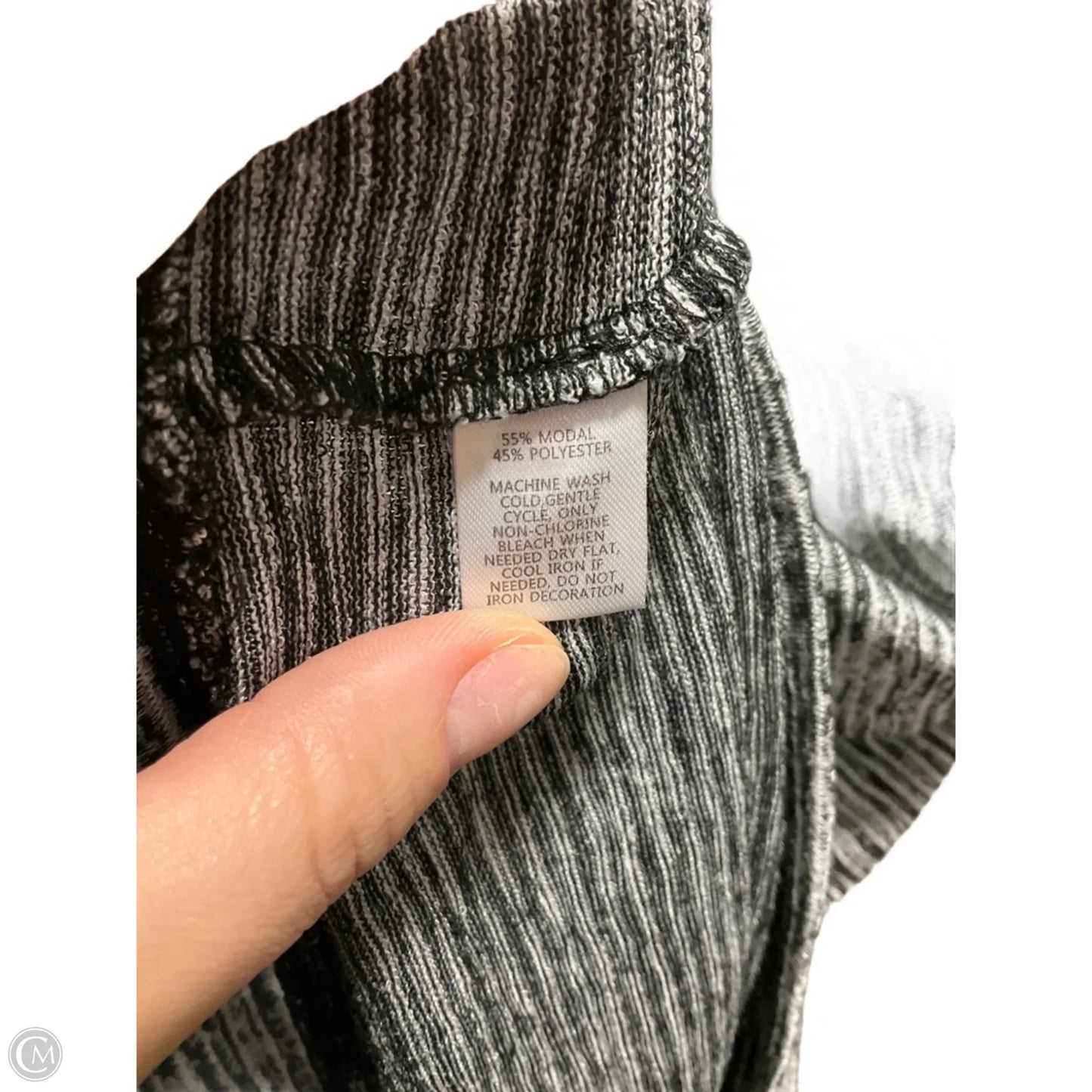 Top Long Sleeve By Loft In Striped Pattern, Size: Xl