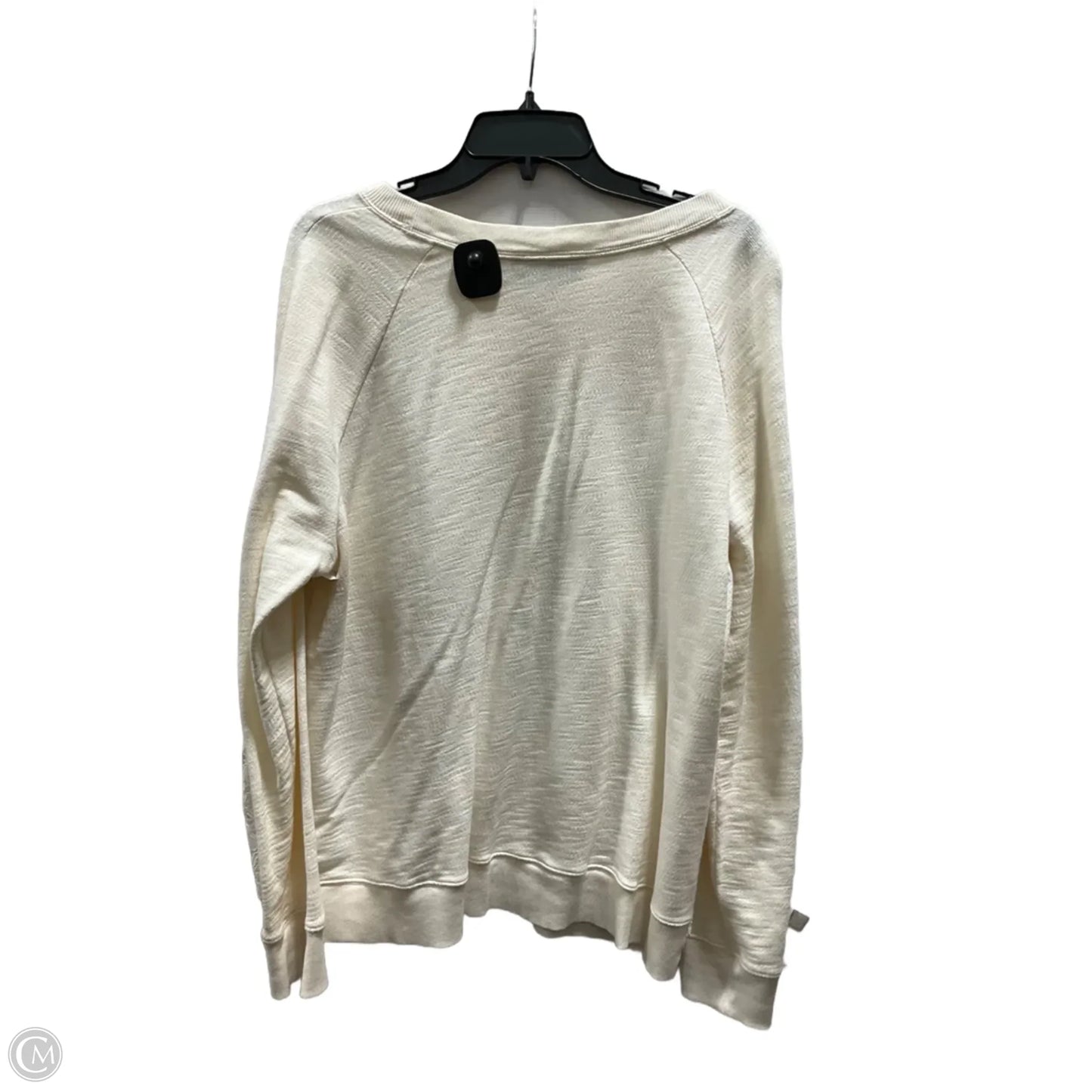 Top Long Sleeve By Loft In White, Size: Xl