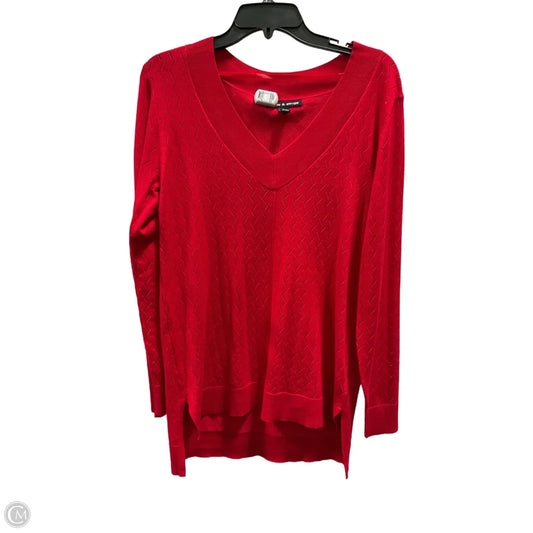 Top Long Sleeve By Cable And Gauge In Red, Size: M