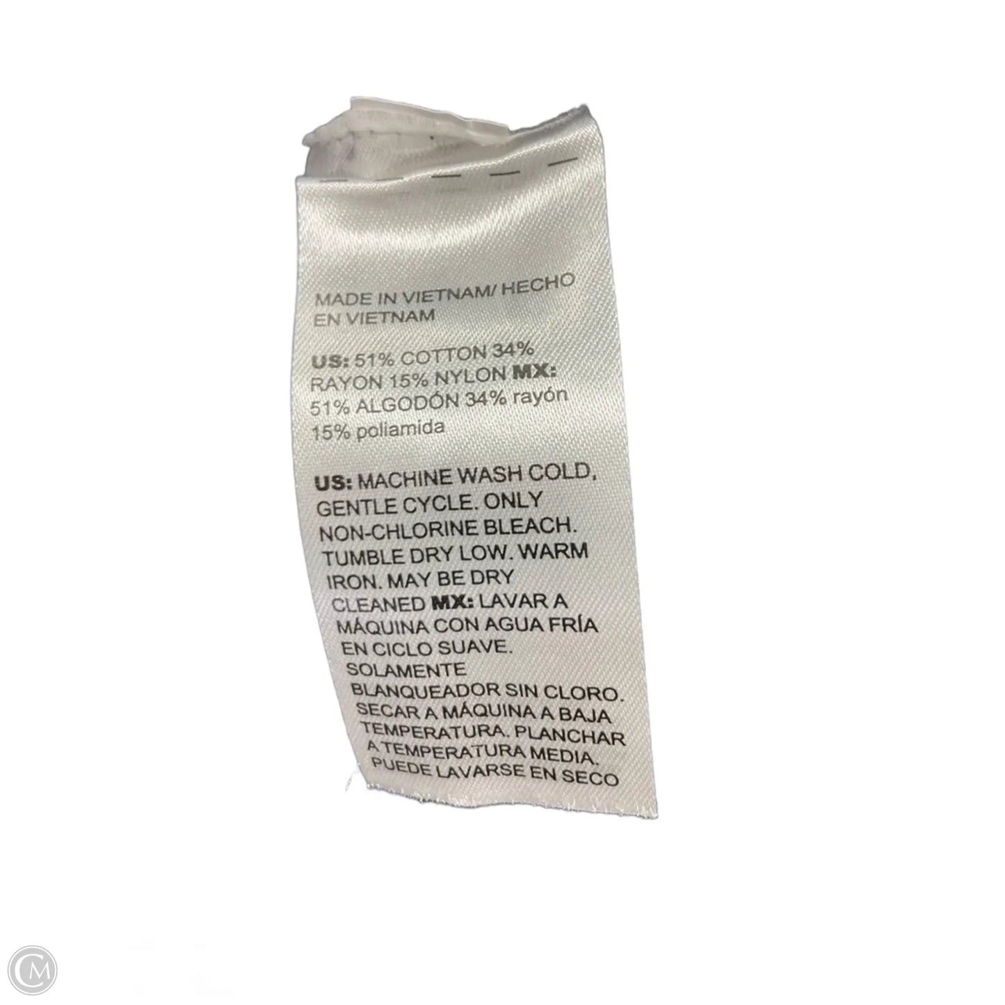 Top 3/4 Sleeve By Chicos In Black, Size: S