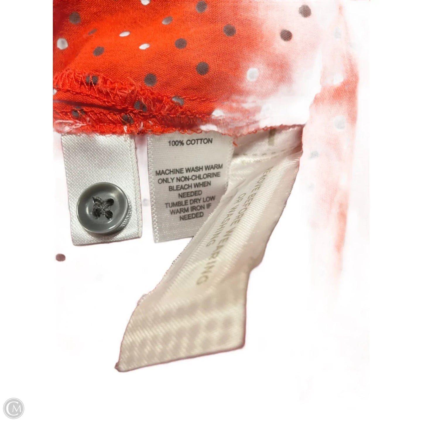 Top Long Sleeve By Loft In Polkadot Pattern, Size: L