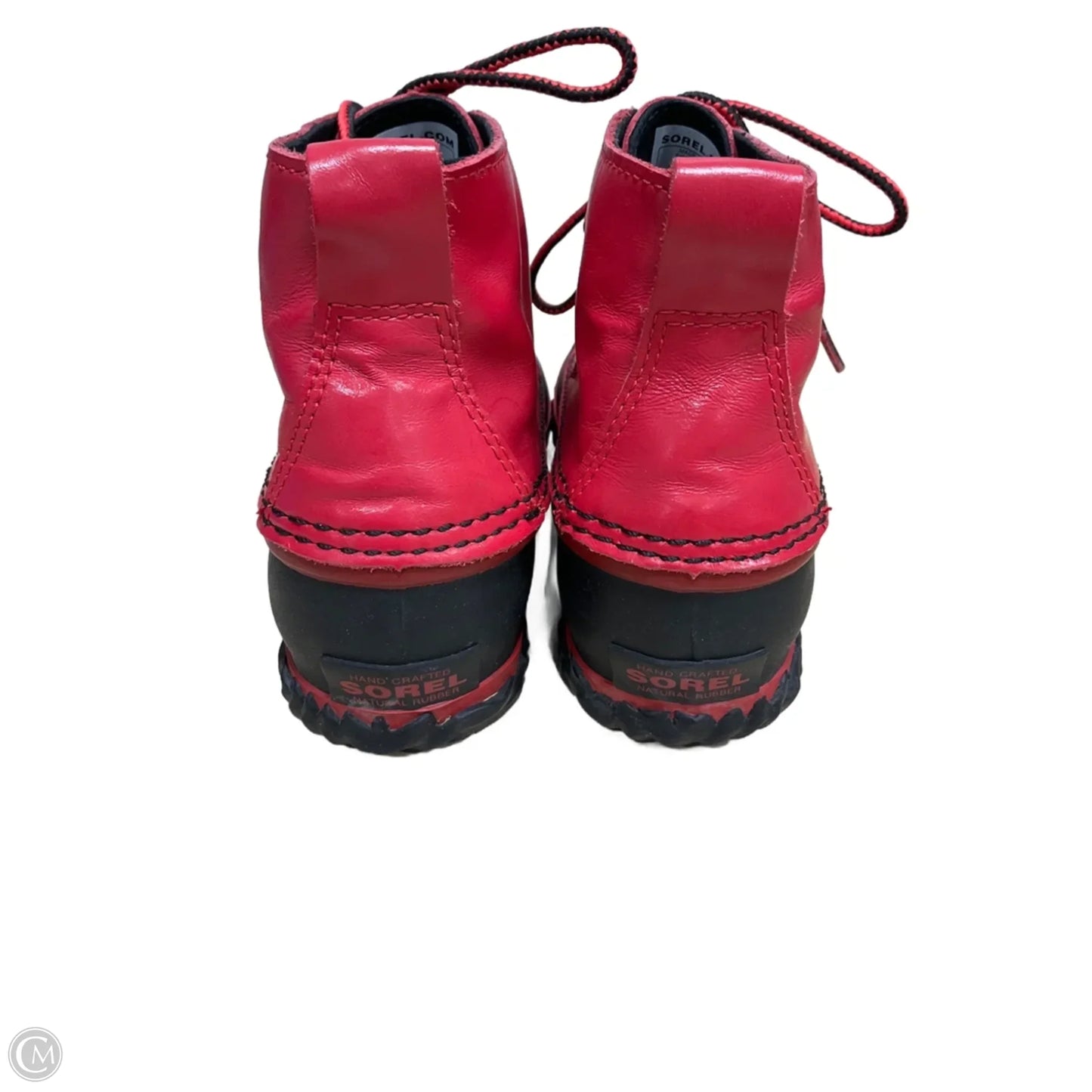 Boots Ankle Flats By Sorel In Black & Red, Size: 6