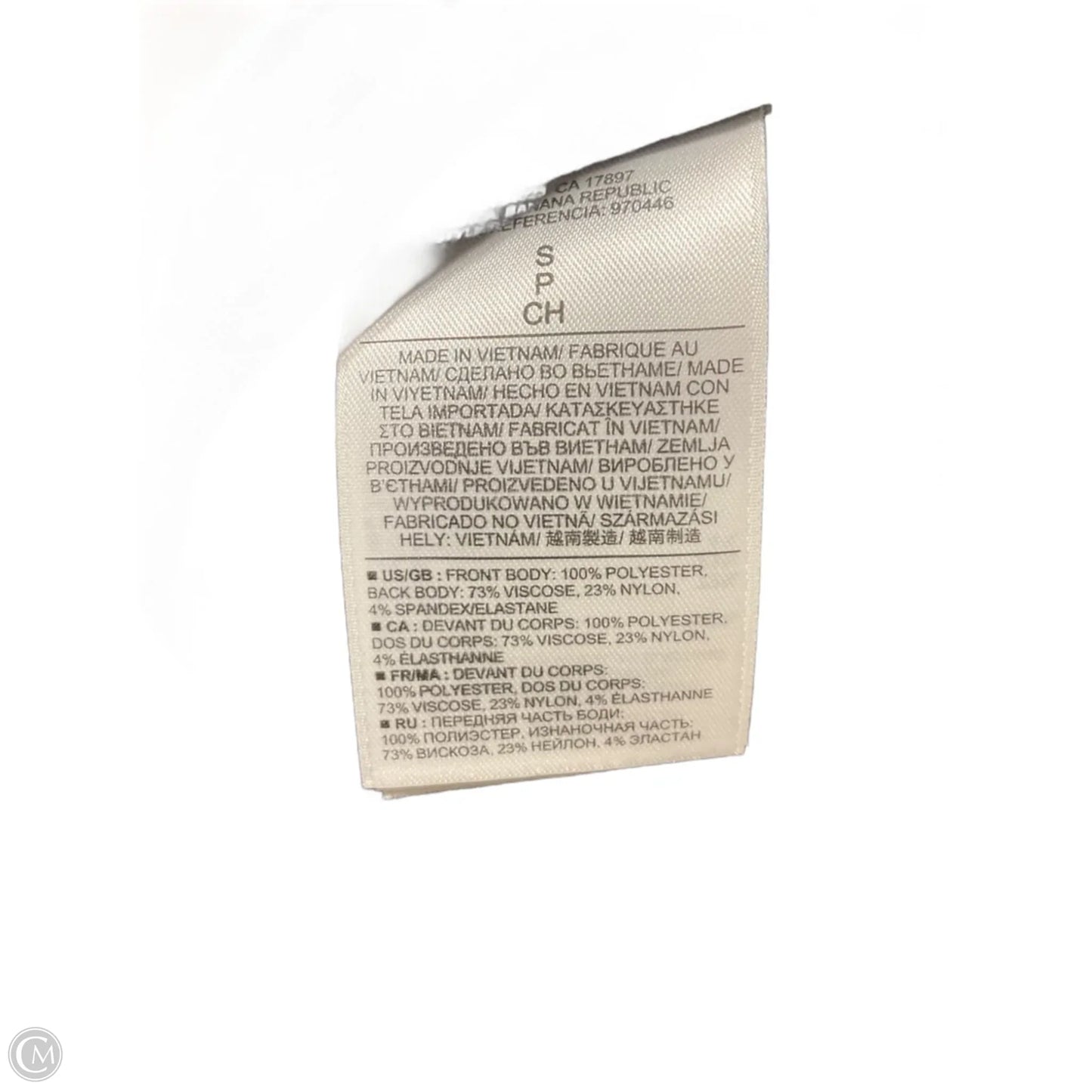 Top Sleeveless By Banana Republic In Black, Size: S