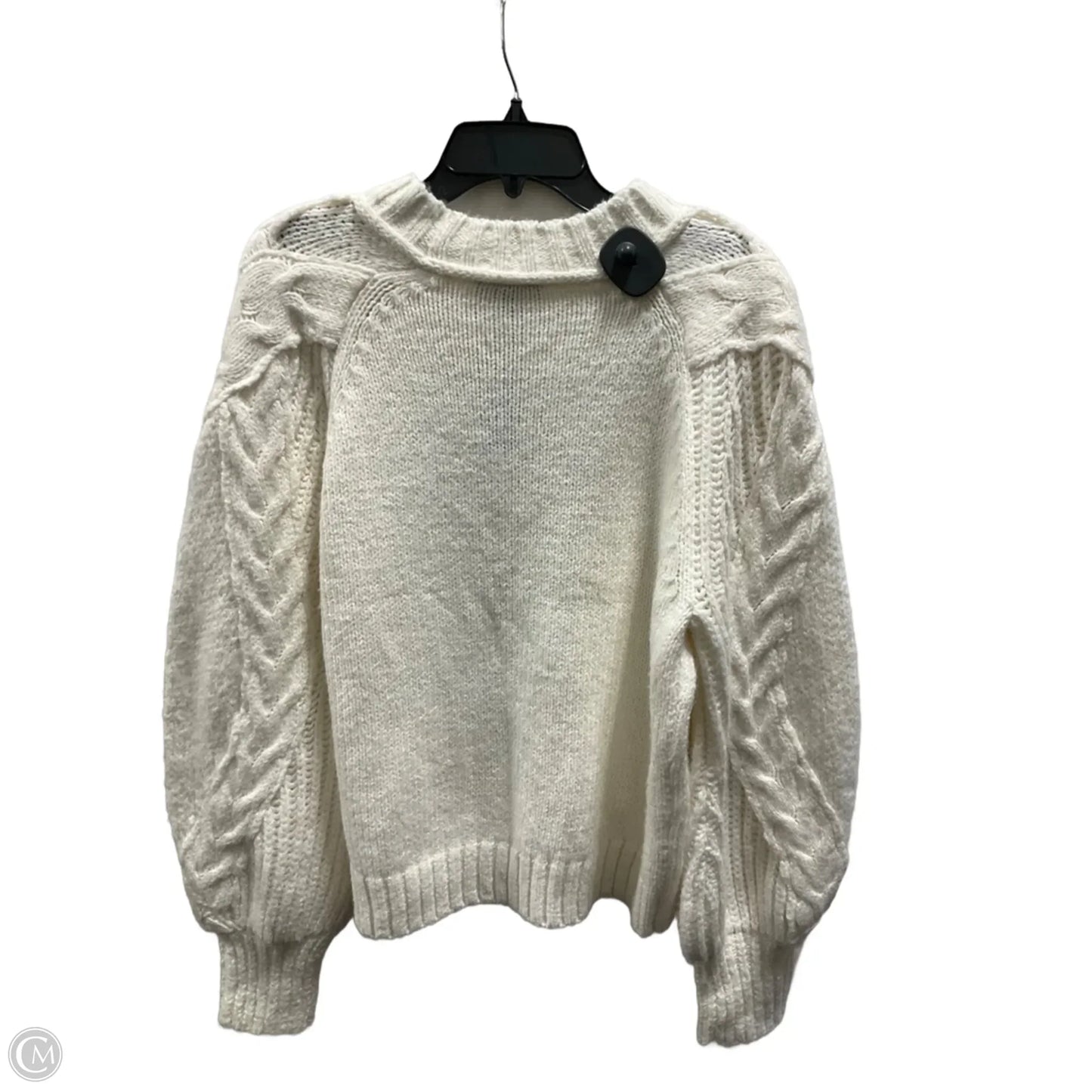 Sweater By Express In White, Size: M