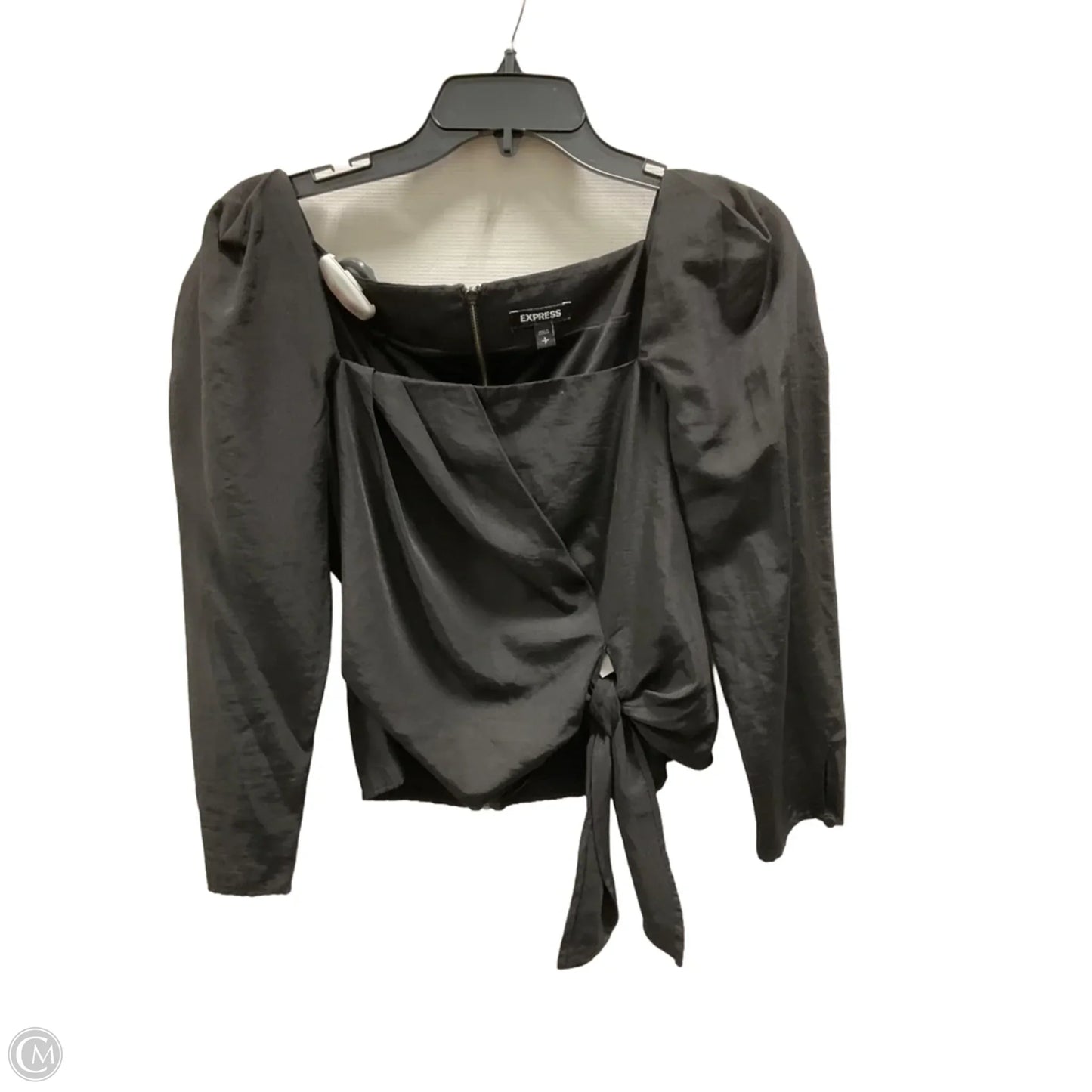 Top Long Sleeve By Express In Black, Size: S