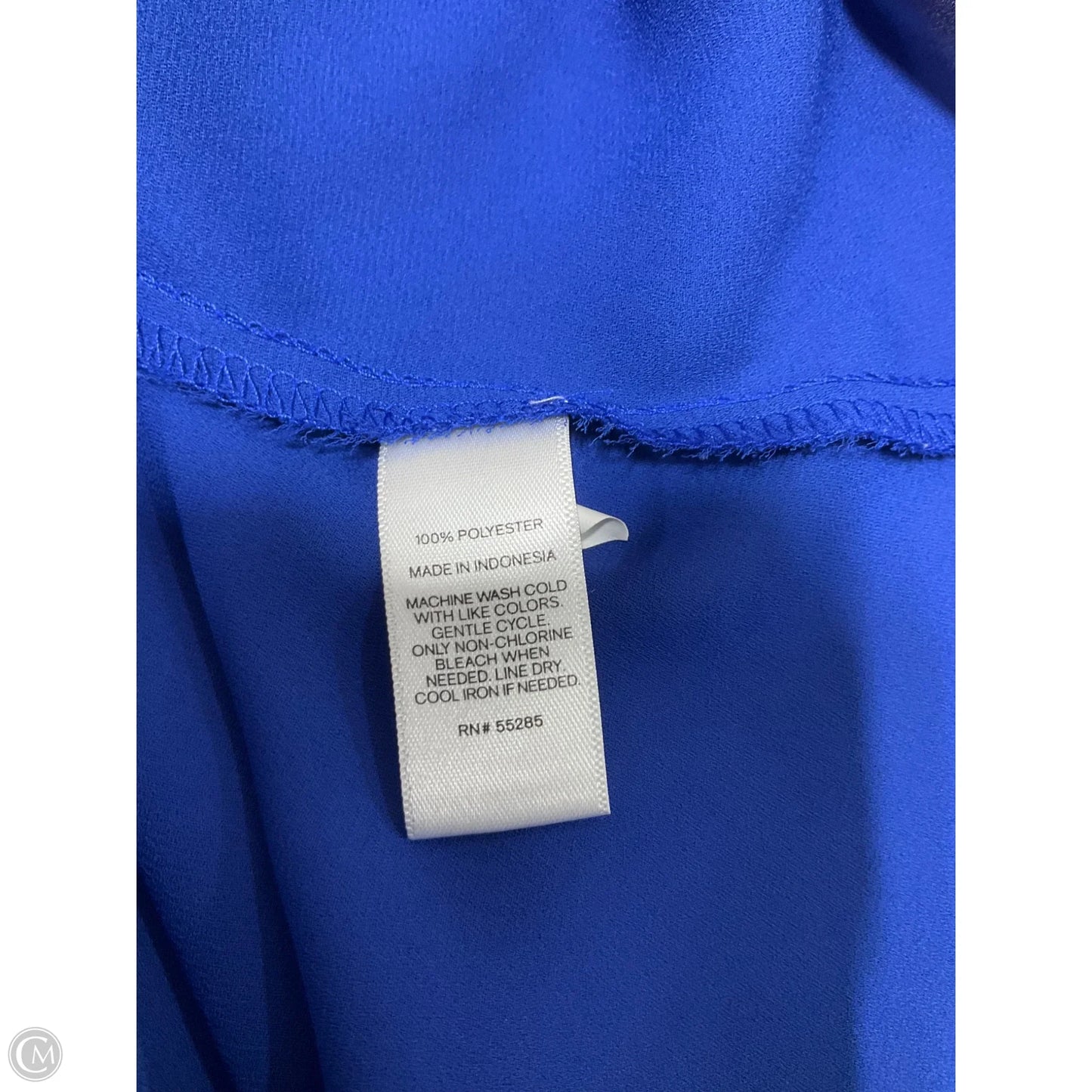 Blouse Long Sleeve By Express In Blue, Size: M