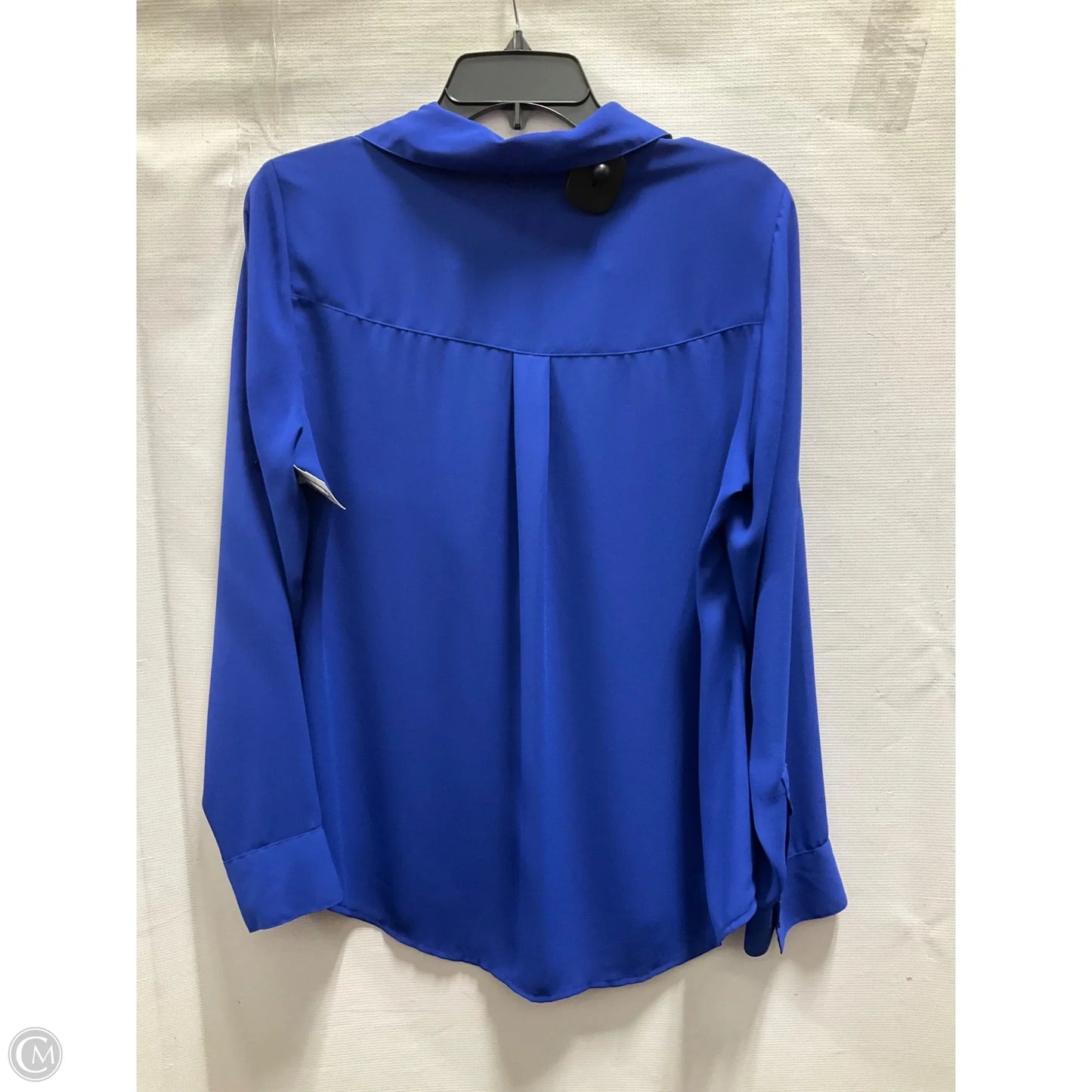 Blouse Long Sleeve By Express In Blue, Size: M