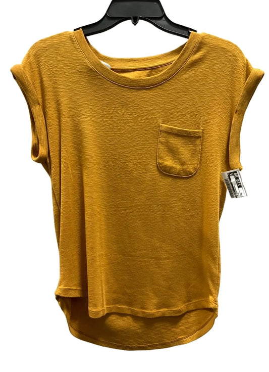 Top Sleeveless By Marled In Yellow, Size: S