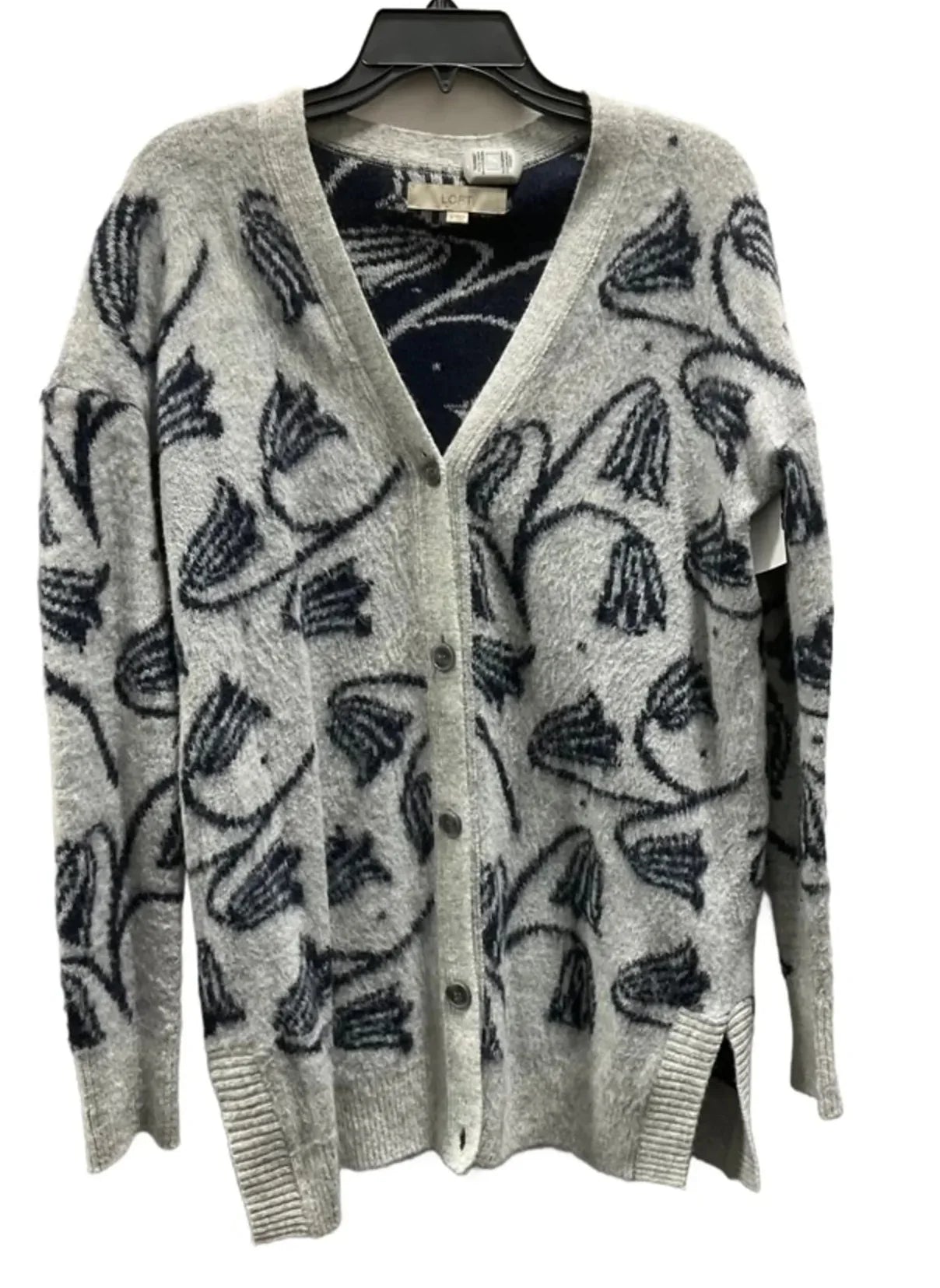 Cardigan By Loft In Blue & Grey, Size: M