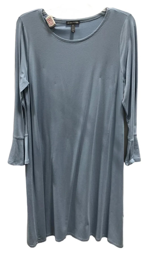 Dress Casual Midi By Eileen Fisher In Blue, Size: M