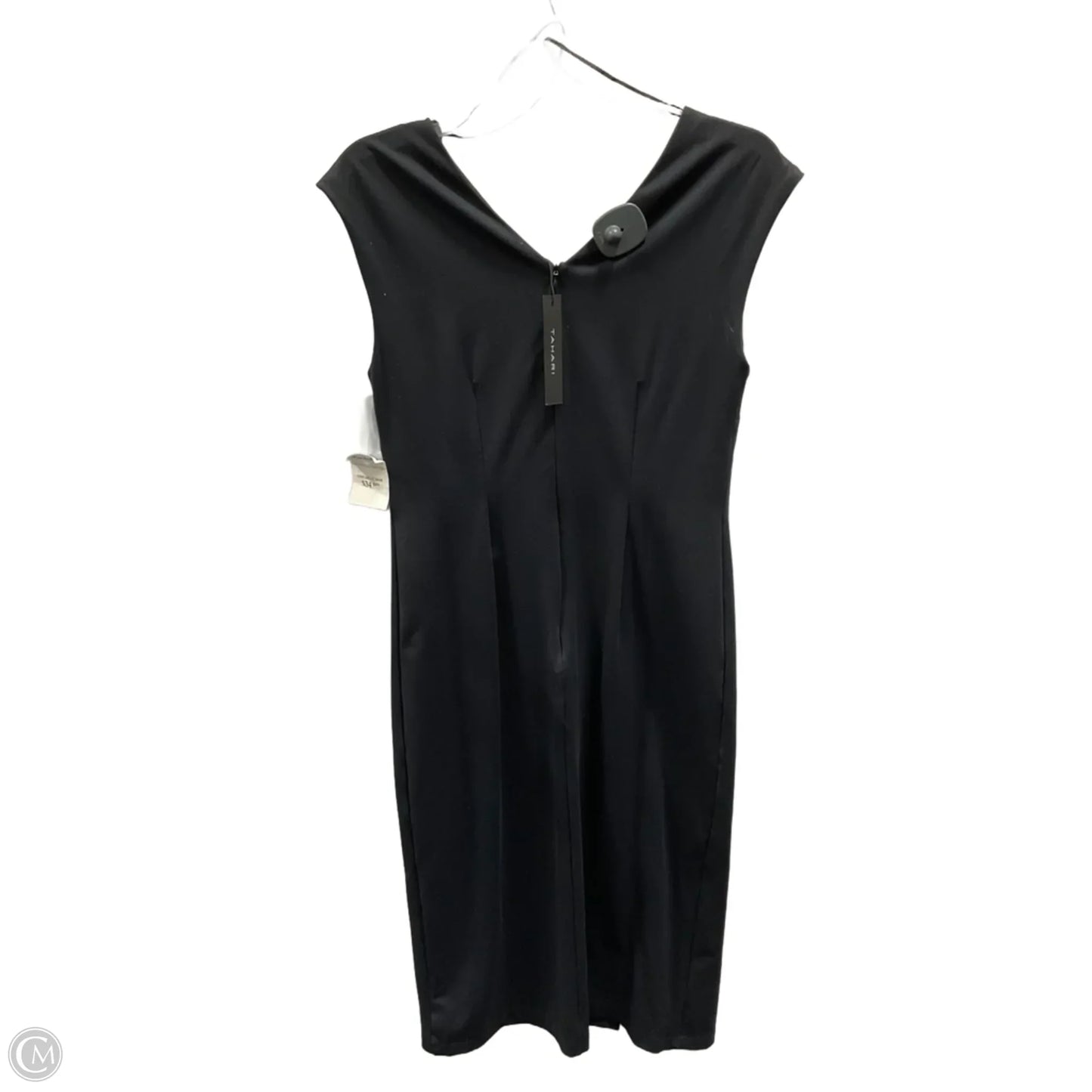 Dress Casual Midi By Tahari In Black, Size: 4