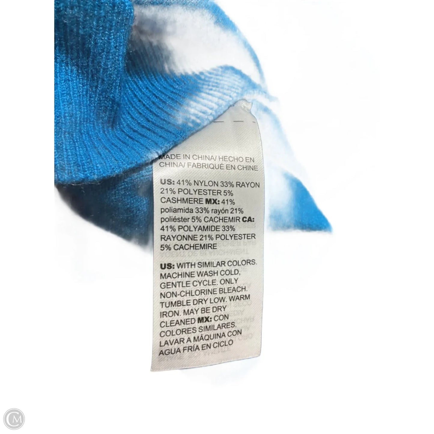 Top Long Sleeve By Chicos In Blue, Size: L