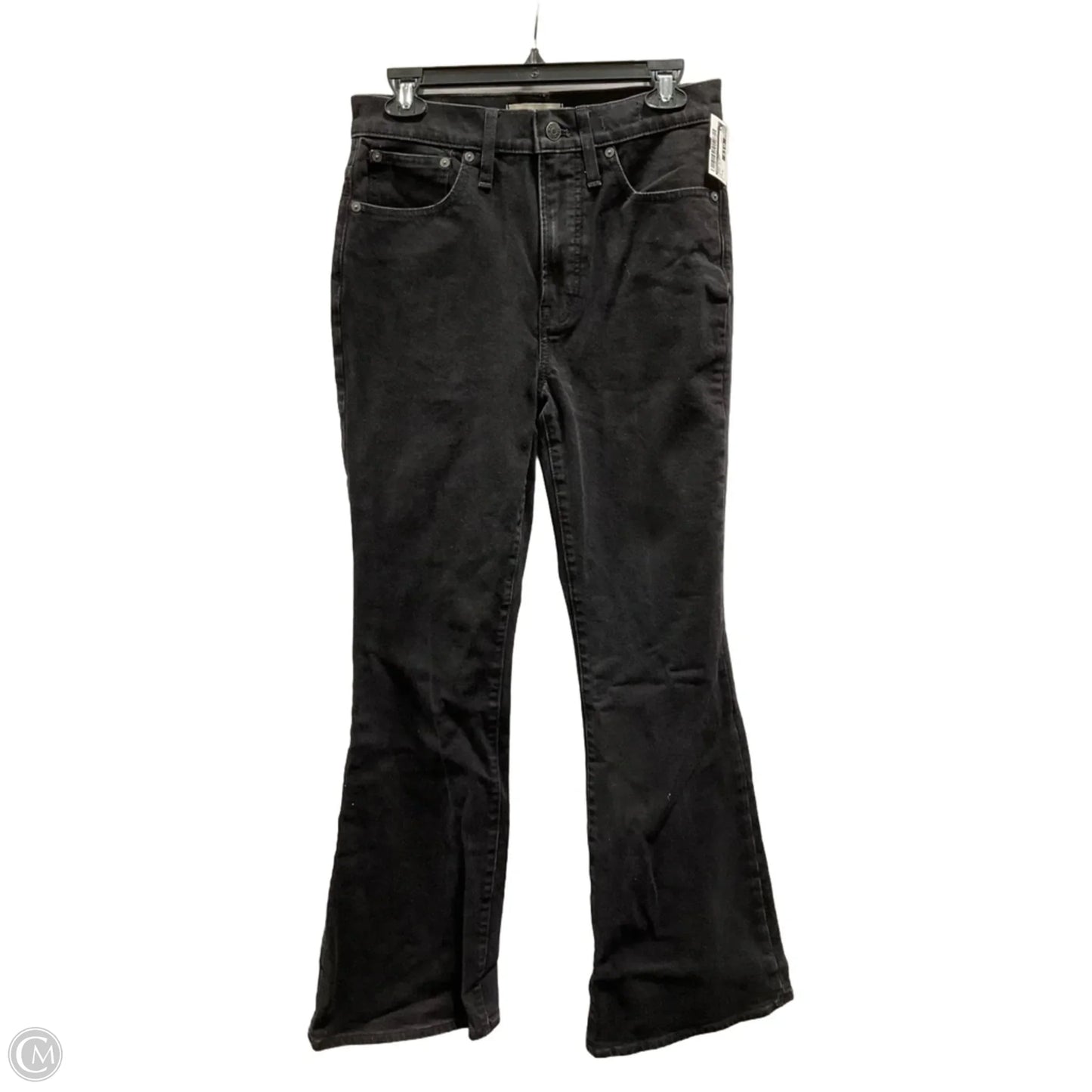 Jeans Flared By Madewell In Black Denim, Size: 4