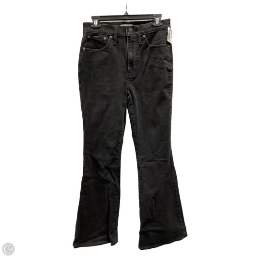 Jeans Flared By Madewell In Black Denim, Size: 4