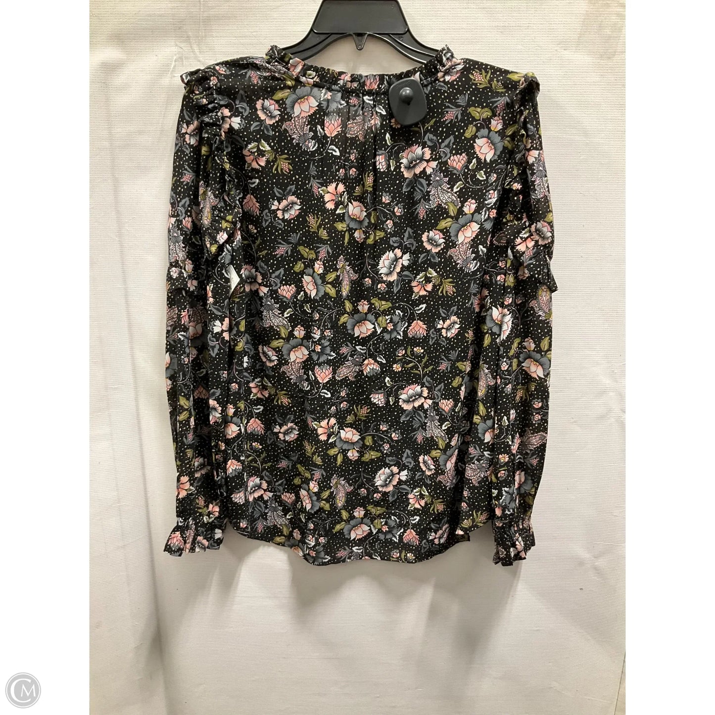 Top Long Sleeve By Loft In Floral Print, Size: S