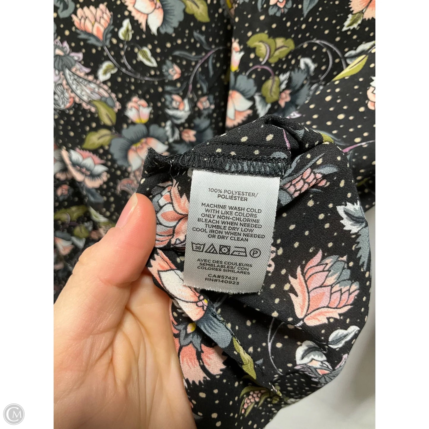 Top Long Sleeve By Loft In Floral Print, Size: S