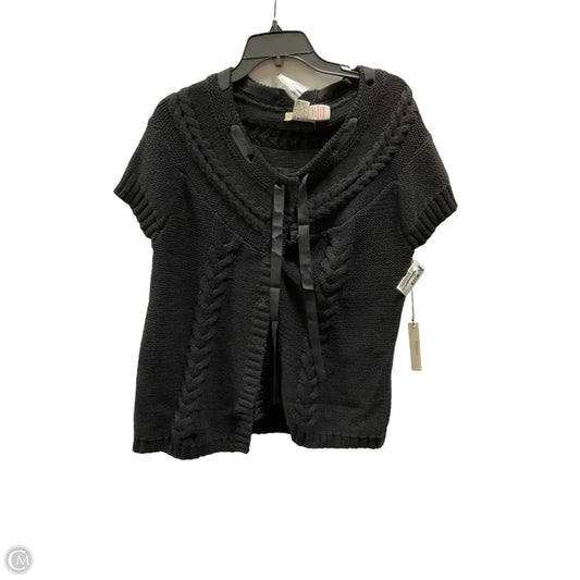 Sweater Short Sleeve By Vertigo In Black, Size: M