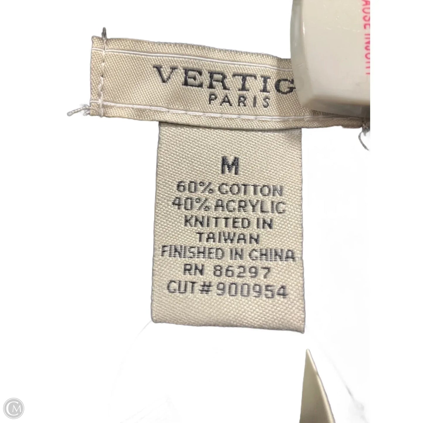 Sweater Short Sleeve By Vertigo In Black, Size: M