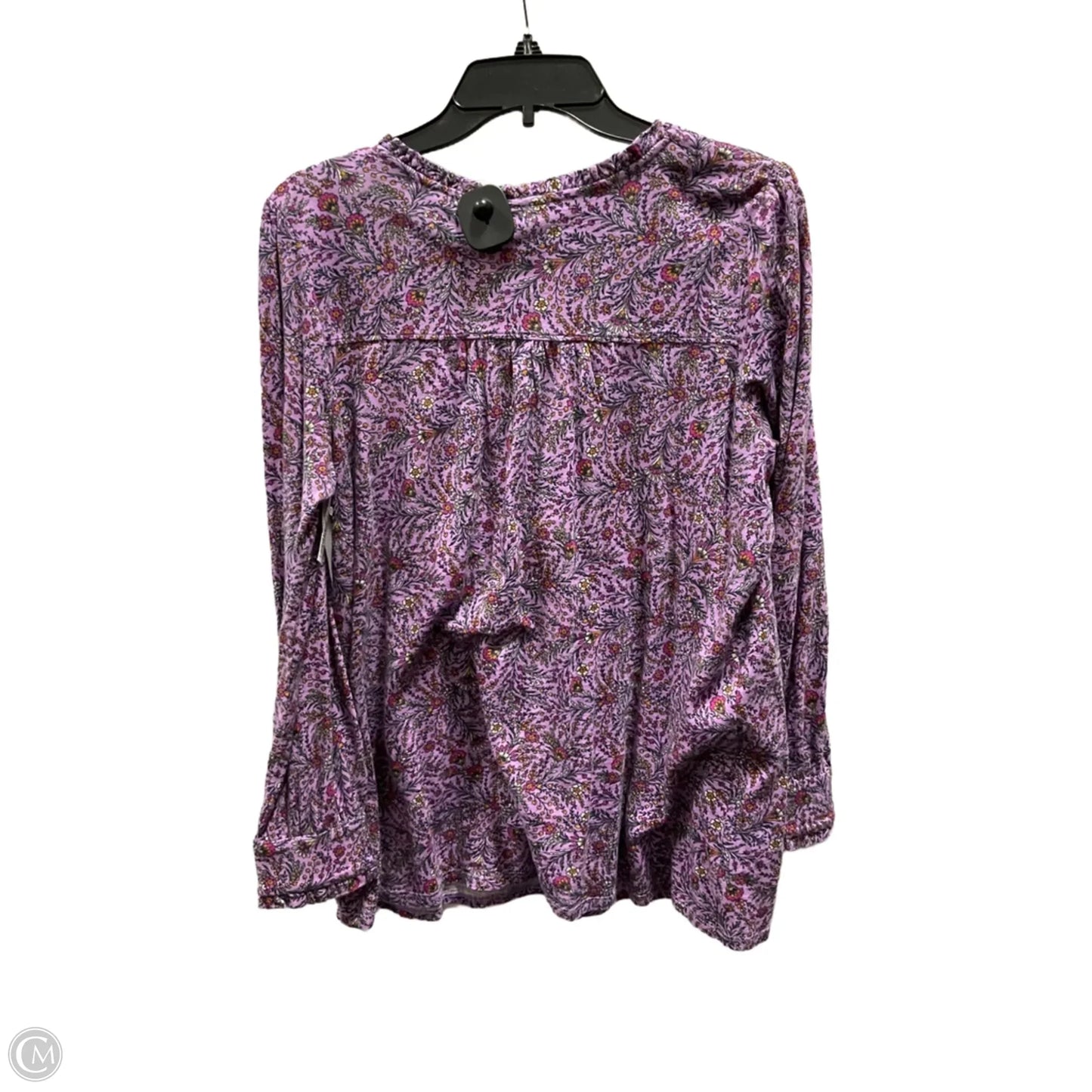 Top Long Sleeve Basic By J. Jill In Purple, Size: Mp