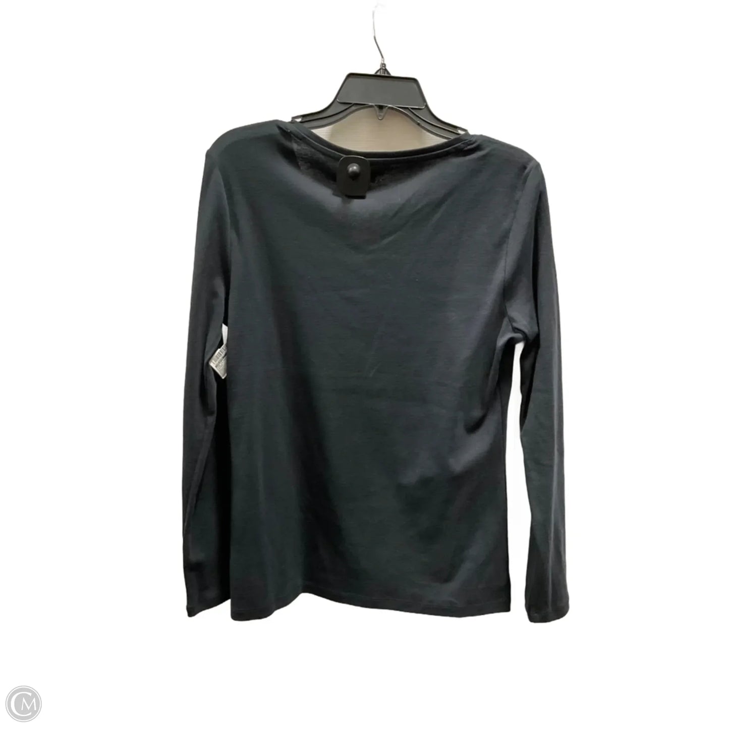 Top Long Sleeve Basic By Talbots In Black, Size: L