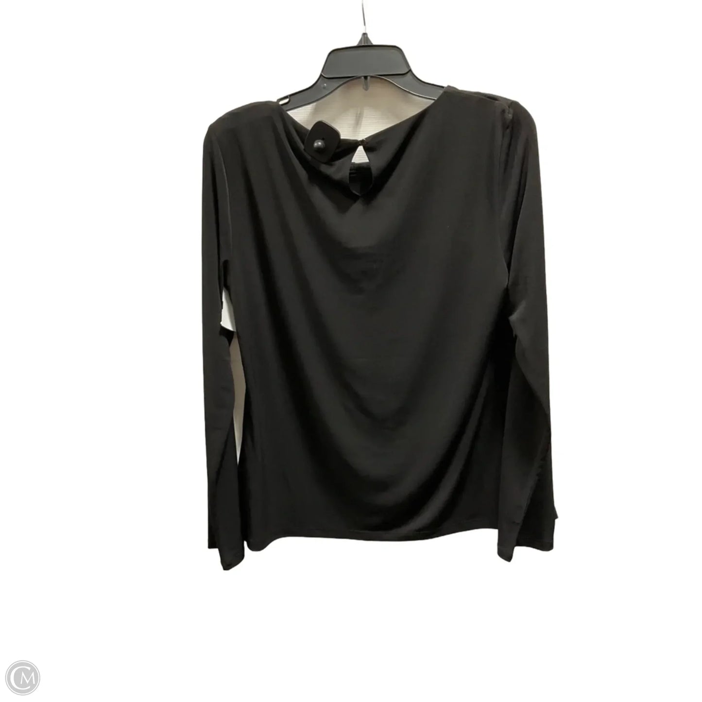 Top Long Sleeve Basic By Calvin Klein In Black, Size: L
