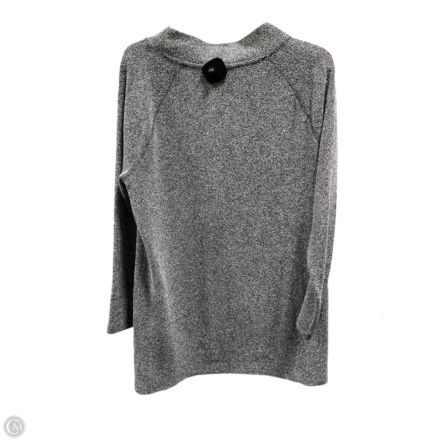 Top Long Sleeve Basic By Talbots In Blue & White, Size: L