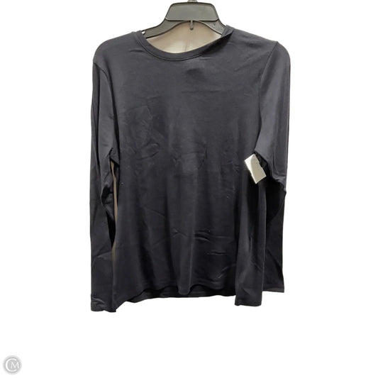 Top Long Sleeve Basic By Eddie Bauer In Black, Size: L