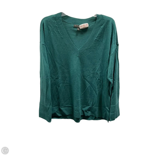 Top Long Sleeve Basic By Banana Republic In Green, Size: L